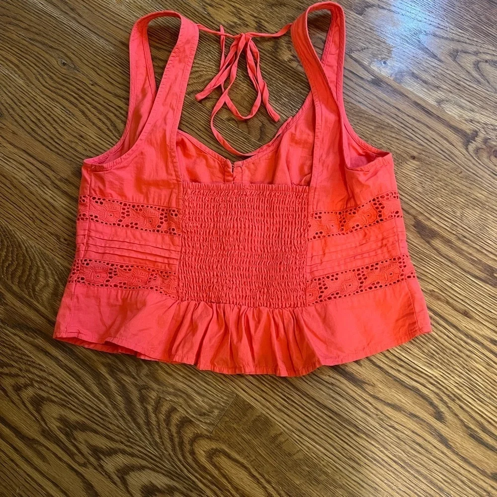 Free People Kianna Lace Tank Top Large